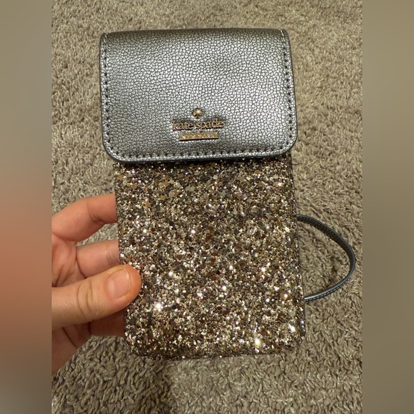 Kate Spade North South Crossbody Phone Laurel Way Glitter - Picture 4 of 8